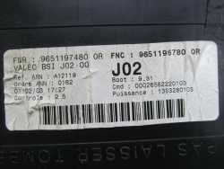 PEUGEOT CITROEN SKRZYNKA MODUL BSI J02 9651196780A 9651197480A