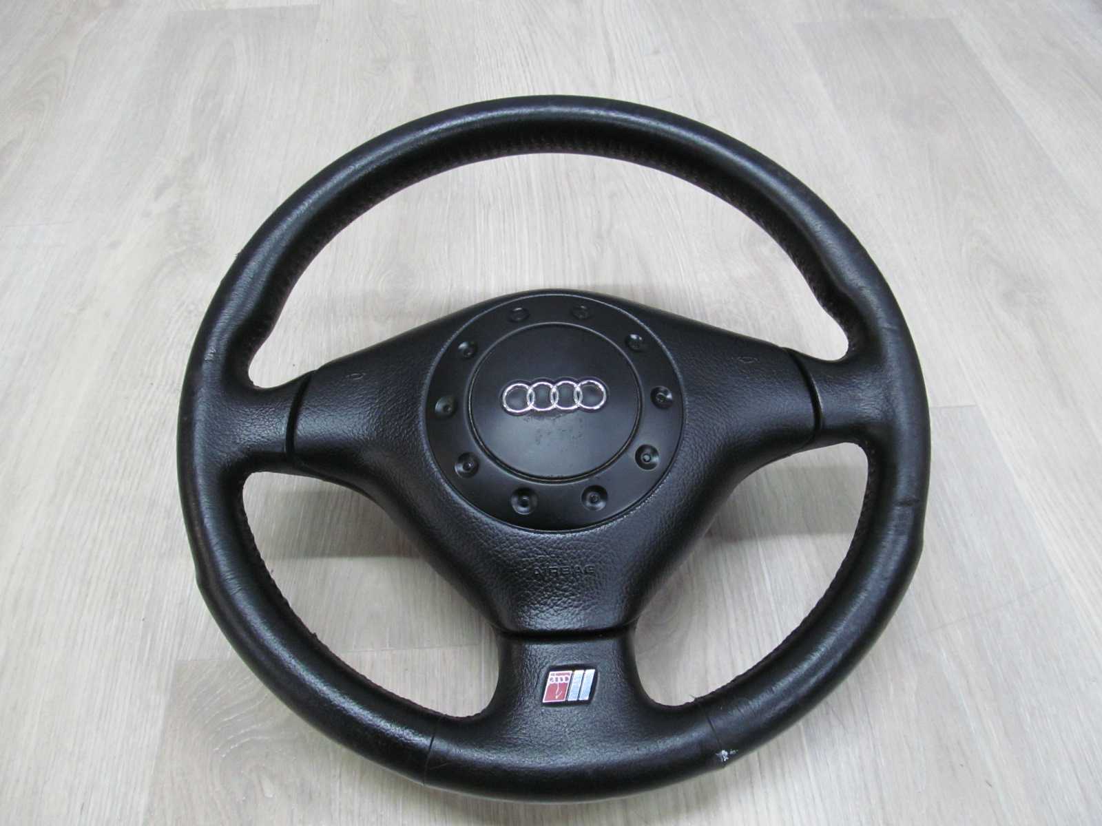 AUDI 80 B4 A4 B5 A6 C4 A8 D2 S-LINE KIEROWNICA SKORA PODUSZKA