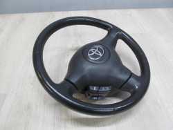 TOYOTA RAV4 II LIFT KIEROWNICA SKORA AIRBAG PODUSZKA 03-05