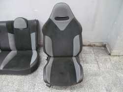 PEUGEOT 206 GTI SPORT FOTELE FOTEL SIEDZENIA SKORA + ALCANTARA