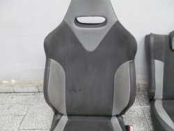 PEUGEOT 206 GTI SPORT FOTELE FOTEL SIEDZENIA SKORA + ALCANTARA