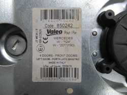 MERCEDES-BENZ W124 84-93 MECHANIZM PODNOSNIK SZYBY PRZOD LEWY VALEO 850242