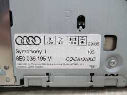 AUDI SYMPHONY RADIO CD 2 DIN 8E0035195M FABRYCZNE