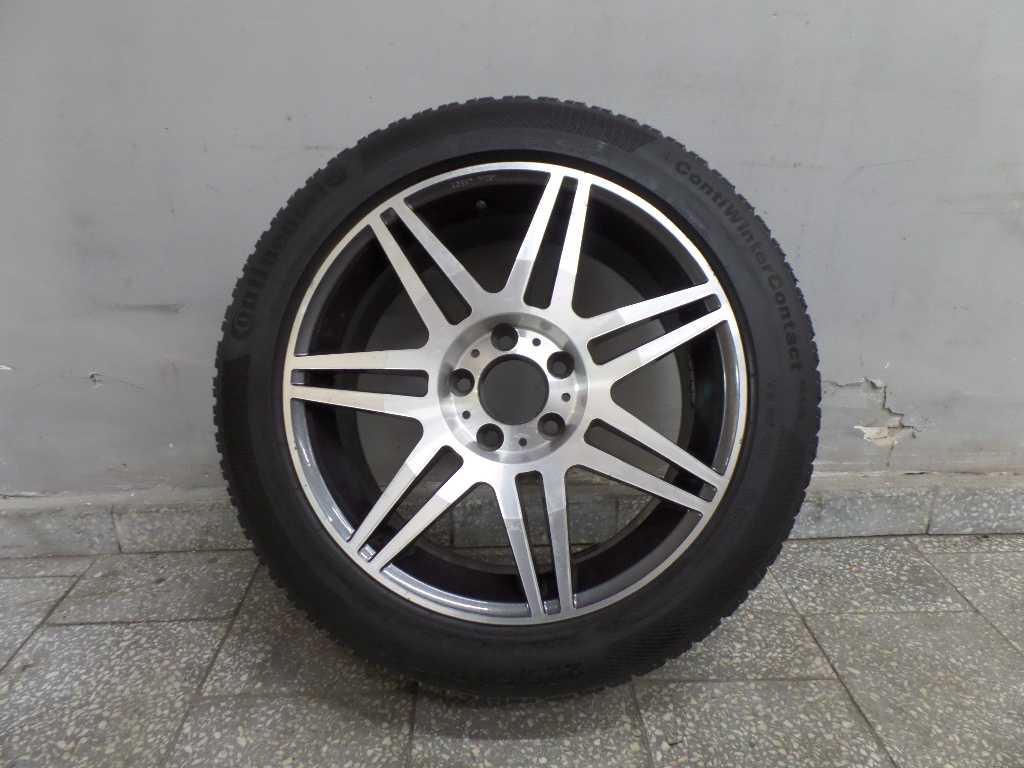 ALU FELGA KOLO ALUETT CZARNO SREBNA 5X112 KBA49301 17 ET45 8J CONTINENTAL