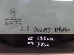 FIAT DUCATO BOXER JUMPER SZYBA BOCZNA LEWA SRODKOWA 135 X 58