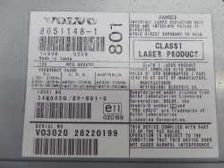 VOLVO S80 LIFT RADIO CD ZMIENIARKA HU-801 HU801 8651148-1 98-06
