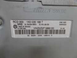 VW PASSAT B6 GOLF V RADIO RCD 300 1K0035186T FABRYCZNE