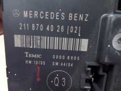 MERCEDES E KLASSA W211 02- MODUL STEROWNIK DRZWI LEWY TYL 2118704026