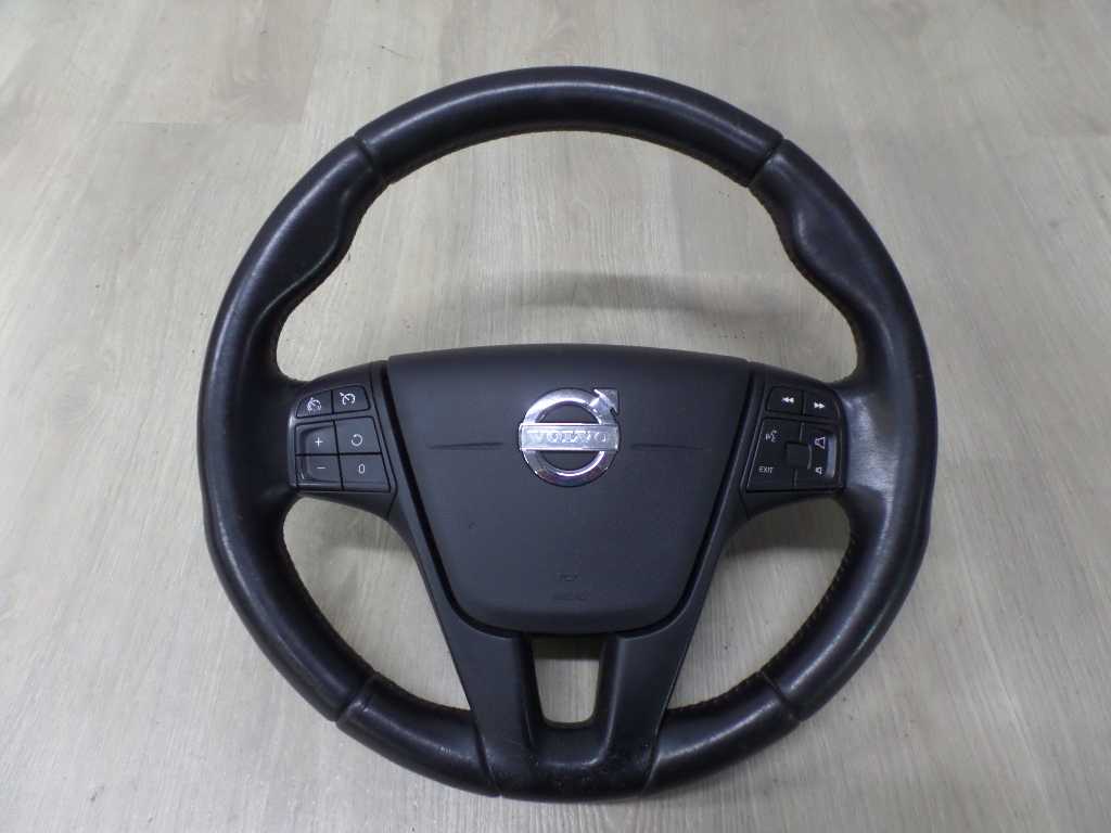 VOLVO S60 II V60 10-17 PODUSZKA AIRBAG KIEROWNICA MULTIFUNKCJA SKORA