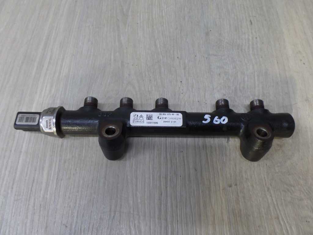 VOLVO C30 S60 II V60 1.6 D D2 PEUGEOT FORD 06- LISTWA WTRYSKOWA CZUJNIK 9685297580 9670076780
