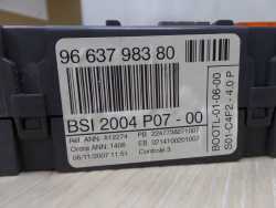 PEUGEOT CITROEN SKRZYNKA MODUL BSI 9663798380