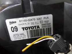TOYOTA AURIS I E15 06-09 LAMPA PRZOD LEWA 81150-02470 UK