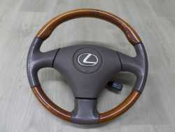 LEXUS RX RX300 00-03 KIEROWNICA SKORA DREWNO PODUSZKA AIRBAG