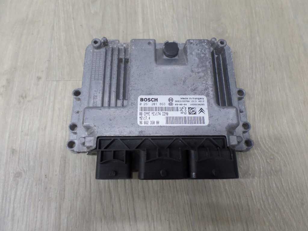 PEUGEOT CITROEN 1.4 1.6 B KOMPUTER STEROWNIK 9666235880 0261201863 MEV17.4