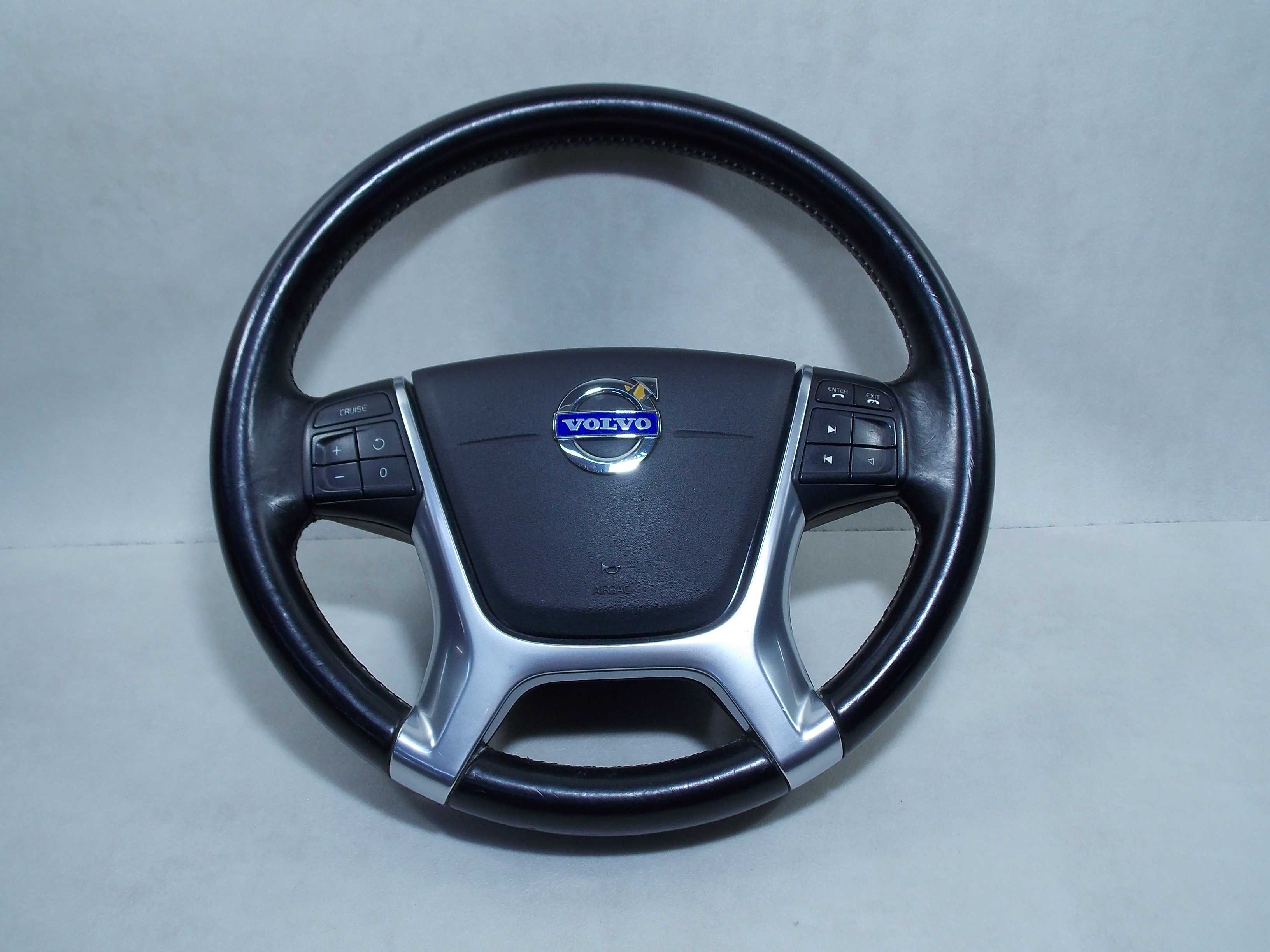 VOLVO XC60 08-17 KIEROWNICA SKORA CHROM PODUSZKA AIRBAG