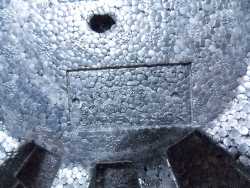 VOLVO XC60 08-17 WKLAD STYROPIAN KOLA ZAPASOWEGO BAGAZNIKA UCHO HOLOWANIA 31317346