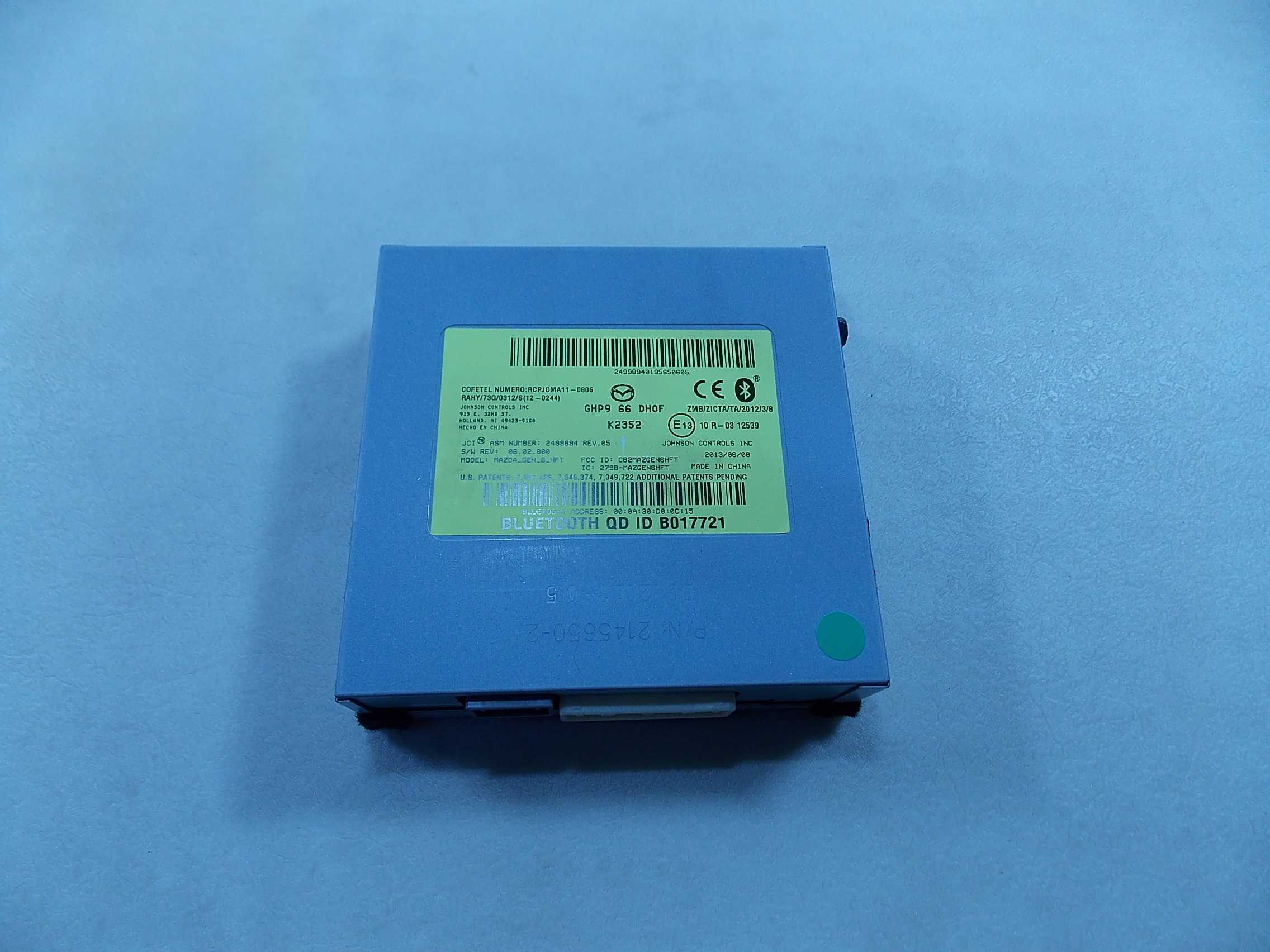 MAZDA 6 VI GJ 12- MODUL BLUETOOTH GHP966DH0F