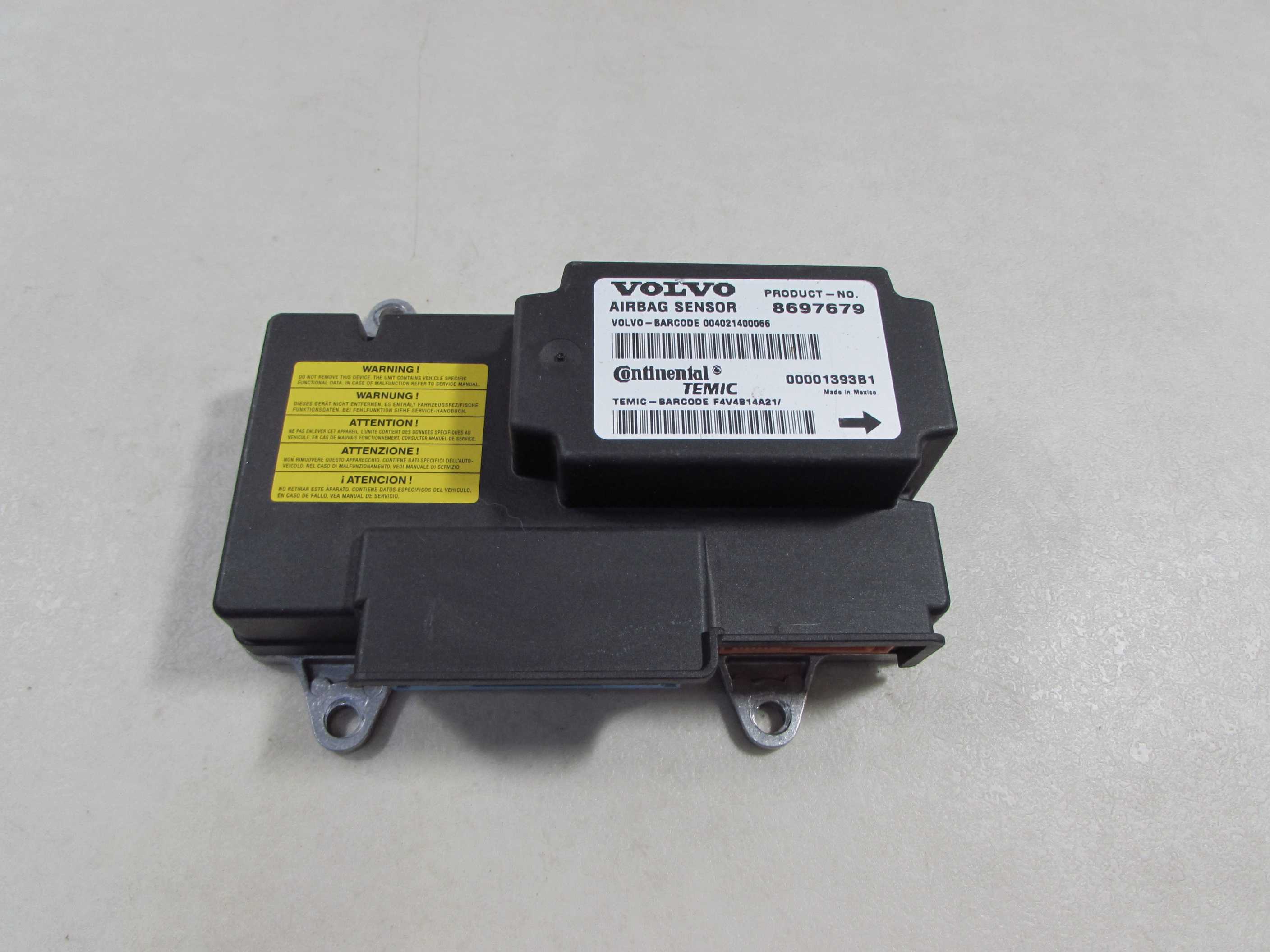 VOLVO C30 S40 V50 C70 06-13 MODUL SENSOR AIRBAG 8697679