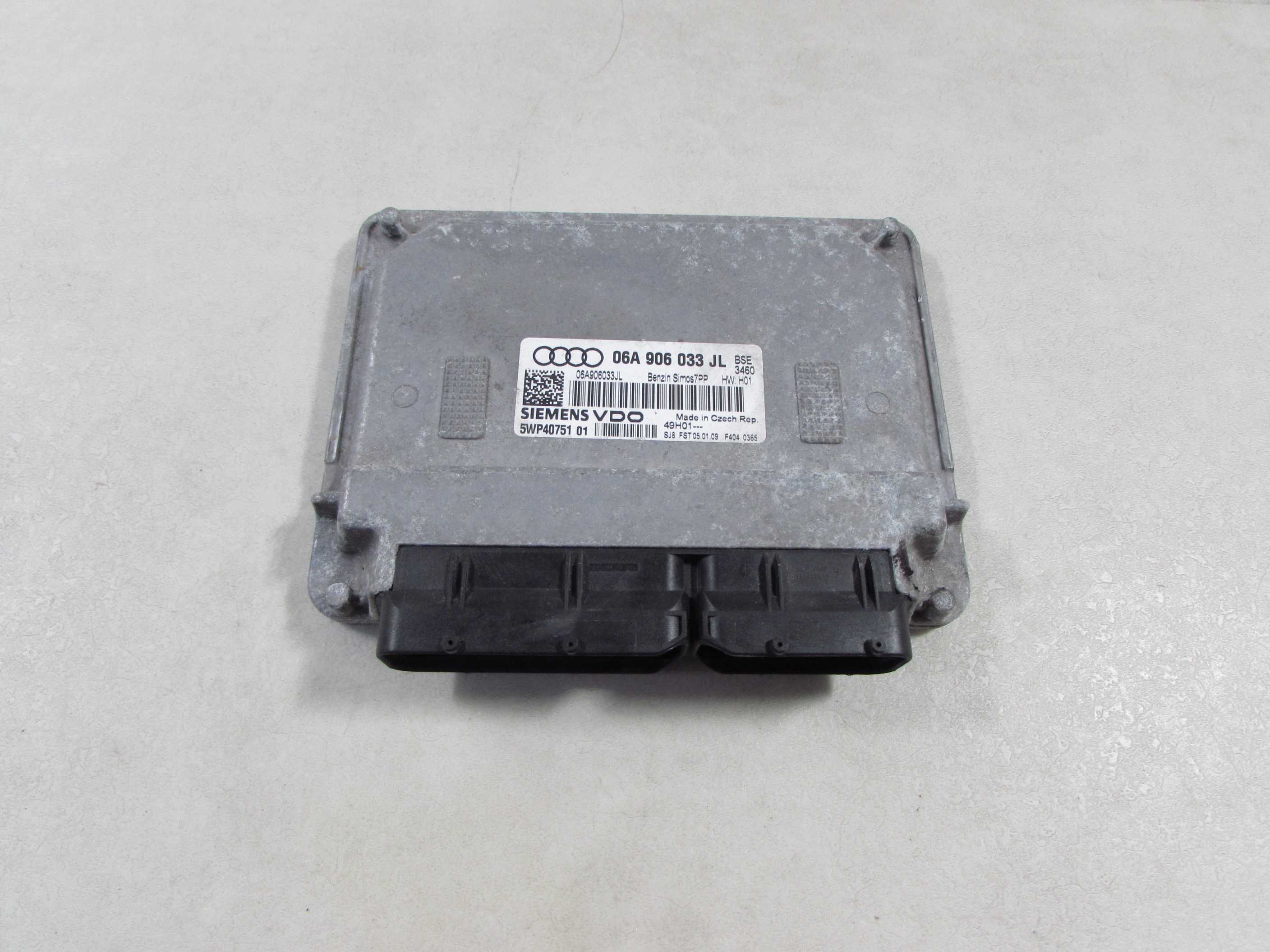 VW AUDI SEAT SKODA 1.6 8V MPI KOMPUTER STEROWNIK SILNIKA 06A906033JL 5WP40751