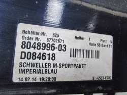 BMW 5 F10 F11 M PAKIET LISTWA NAKLADKA PROGU PRAWA IMPERÎALBLAU 51777903888 09-17 7903888