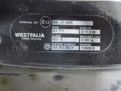 VW PASSAT B7 KOMBI 10-15 HAK HOLOWNICZY PRZYCZEPY SKLADANY 3AA803880H