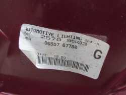 PEUGEOT 307 LIFT HB LAMPA TYL LEWA UK 9655767780 05-08