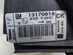 OPEL VECTRA C LIFT SIGNUM LAMPA REFLEKTOR PRAWY PRZOD UK 93179918