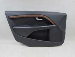 VOLVO S80 II V70 06-13 TAPICERKA BOCZEK DRZWI SKORA DREWNO PRZOD LEWY 39883492 8686852