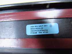VW T-ROC 17- LISTWA SLUPKA C PRAWA CHROM 2GA853346F