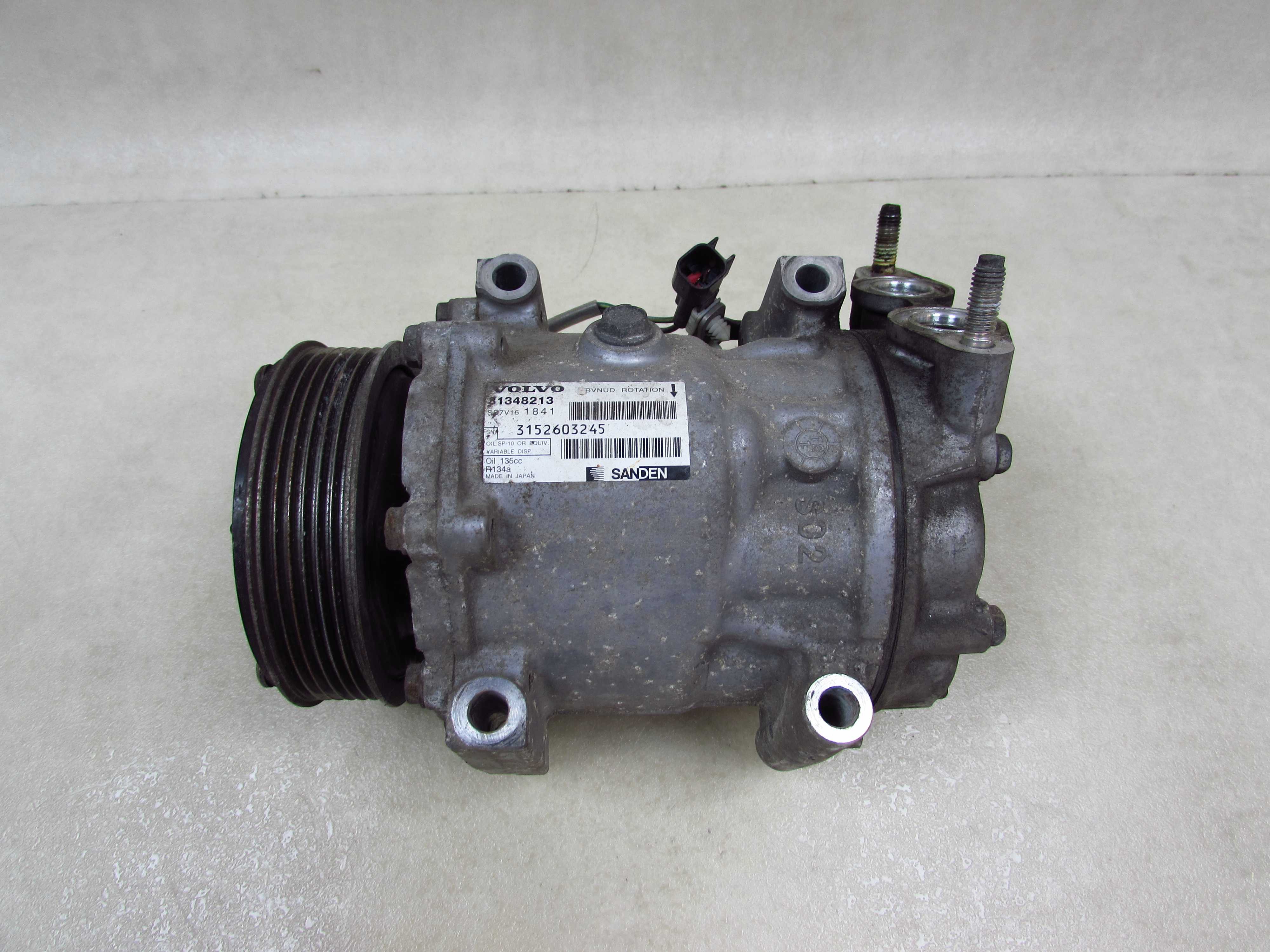 VOLVO V40 V50 S60 II V60 S80 V70 1.6 D2 10- SPREZARKA KOMPRESOR KLIMATYZACJI 31348213 9565305145