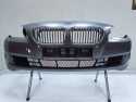BMW 5 F10 F11 ZDERZAK PRZOD PDC SPRYSKI GRIL ATRAPA HALOGENY SPACEGRAU 09-14