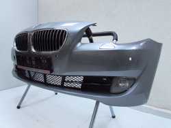 BMW 5 F10 F11 ZDERZAK PRZOD PDC SPRYSKI GRIL ATRAPA HALOGENY SPACEGRAU 09-14