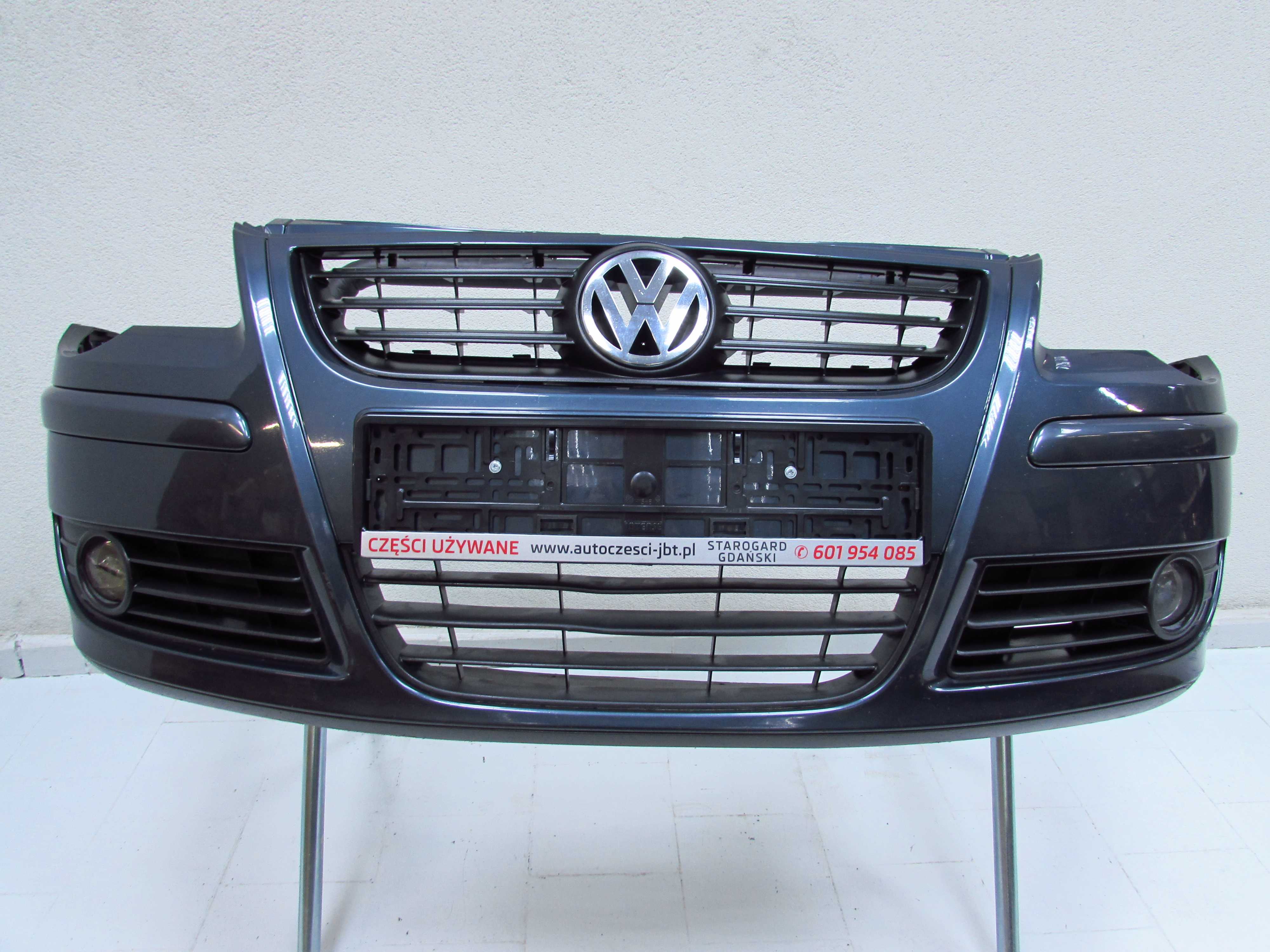 VW POLO IV LIFT 9N3 05-09 ZDERZAK PRZOD LC7V HALOGENY