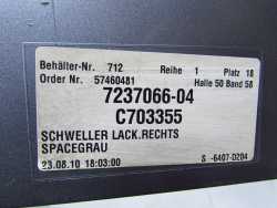 BMW 5 F10 F11 09-17 LISTWA NAKLADKA PROGU PRAWA A52 SPACEGRAU 7237066