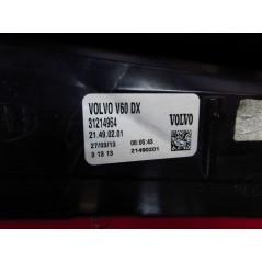 VOLVO V60 10- LAMPA TYL PRAWA 31214964