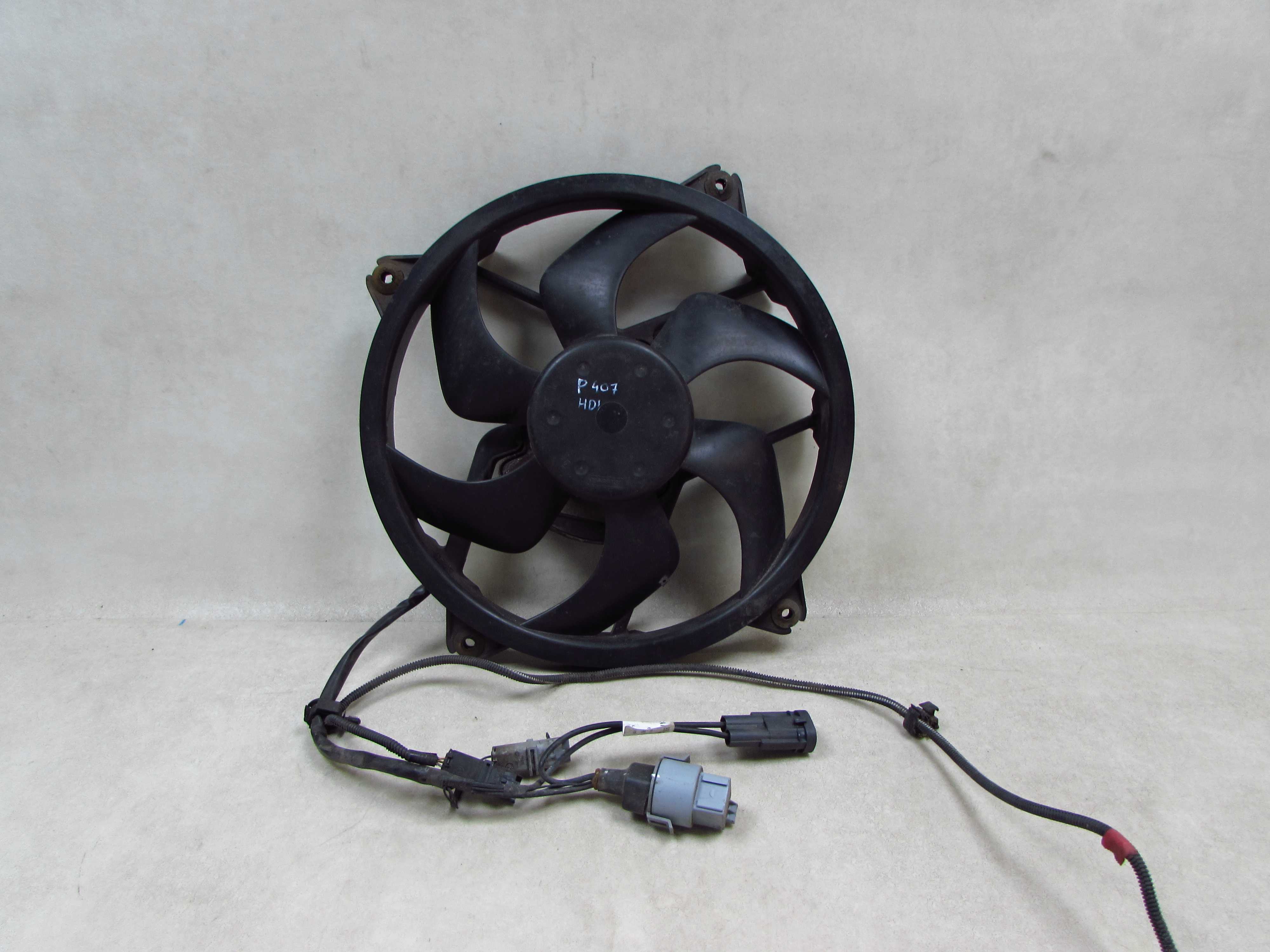PEUGEOT 407 C5 2.0 HDI 04-10 WENTYLATOR CHLODNICY Z MODULEM 1831856 9654470080