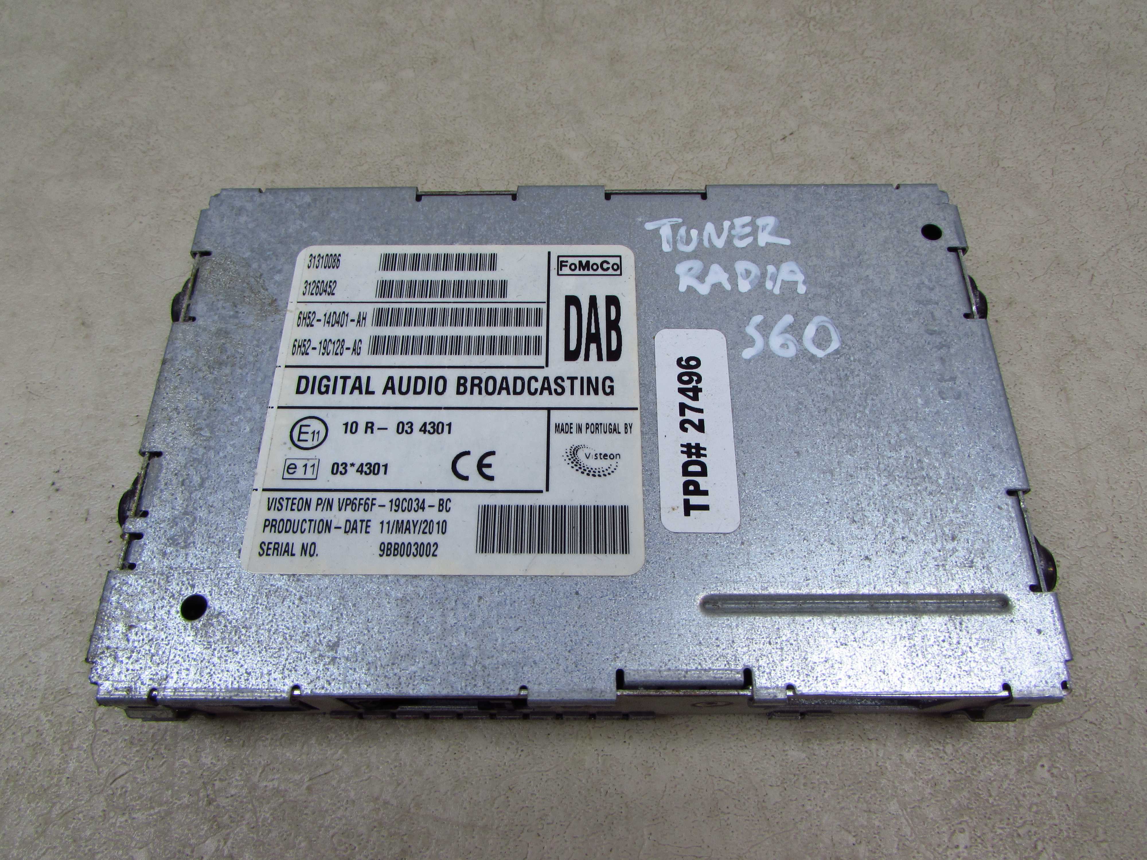 VOLVO S60 II V60 XC60 10-17 WZMACNIACZ TUNER RADIA DAB 31310086 31260452