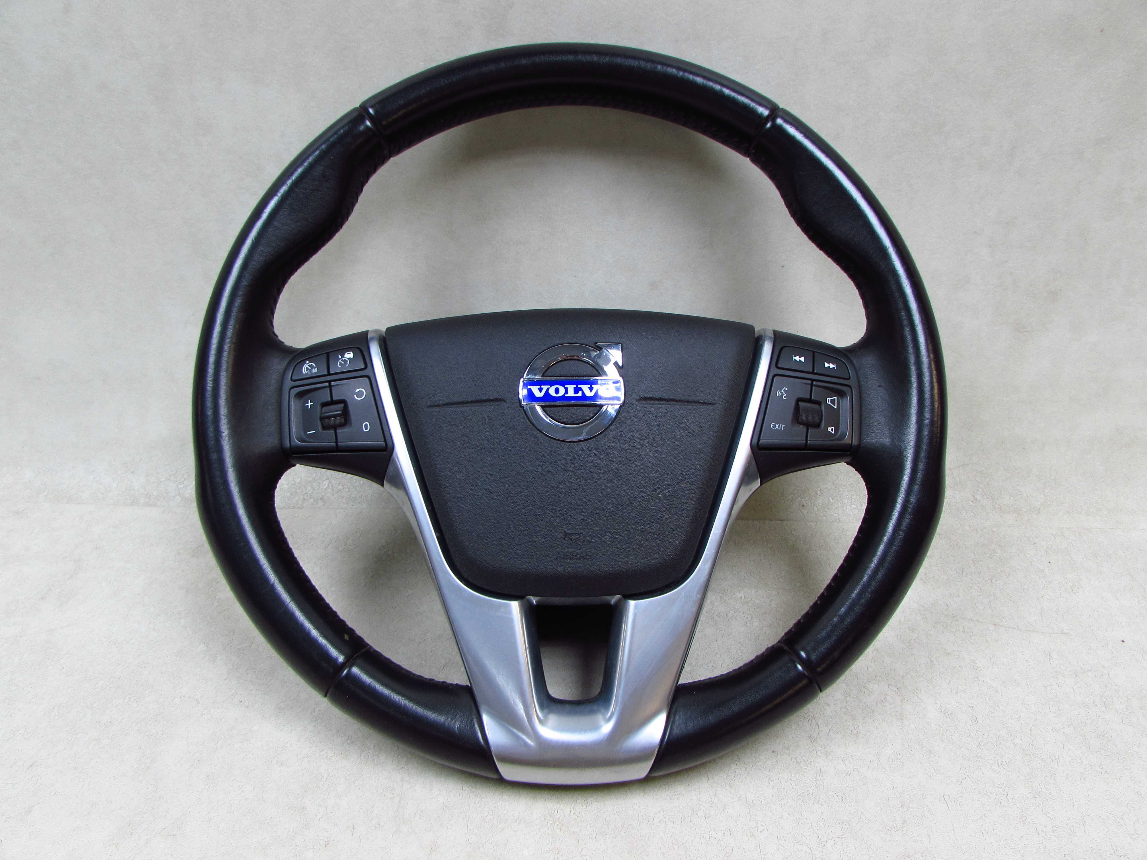 VOLVO S60 II V60 10-17 KIEROWNICA MULTIFUNKCJA SKORA PODUSZKA AIRBAG
