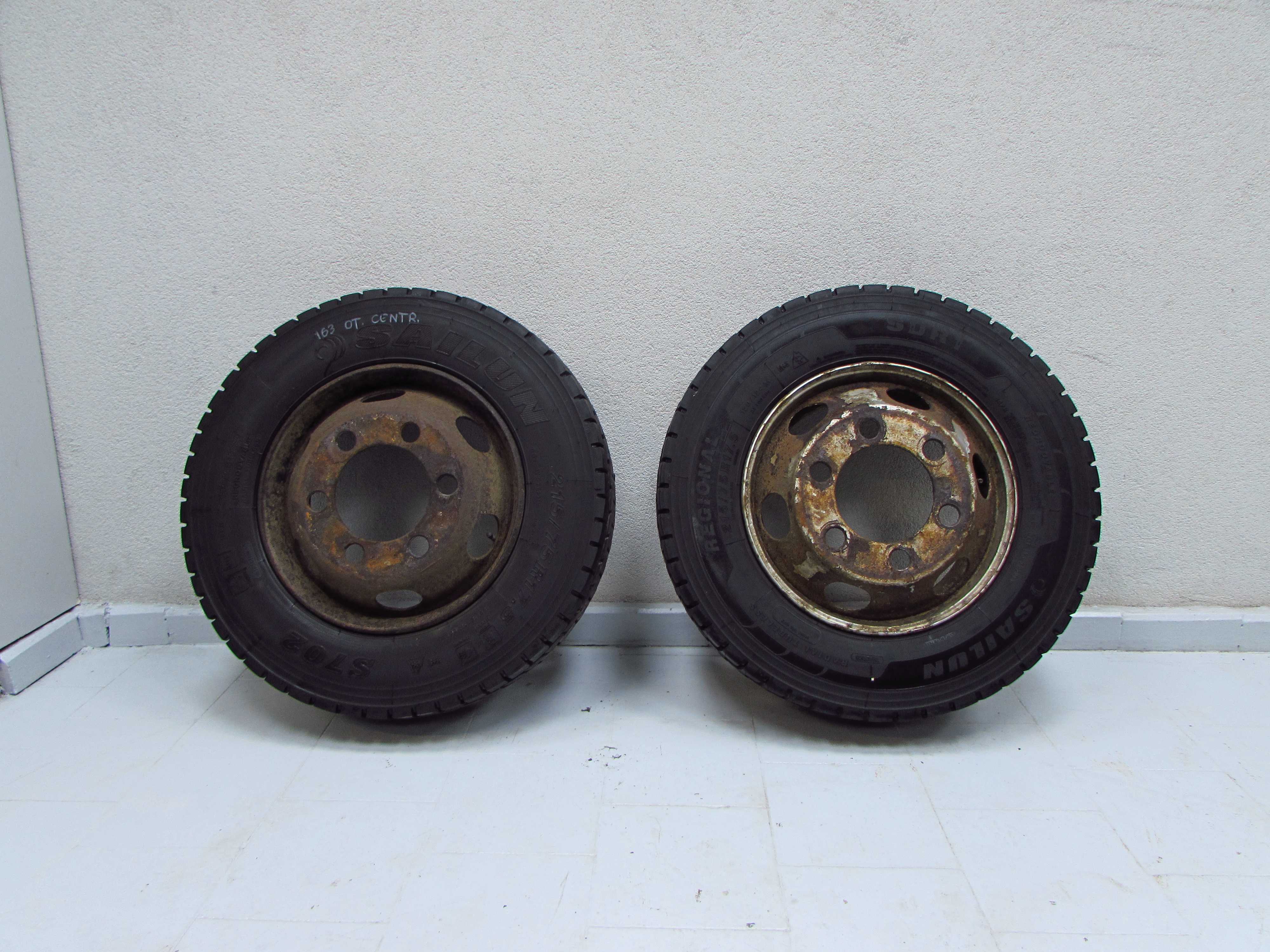 ISUZU NQR NKR NPS KOLA FELGI 17.5x6J 127-9TC SAILUN REGIONAL 215/75R17.5 6x222