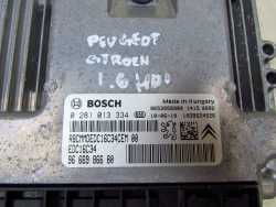 PEUGEOT CITROEN 1.6 HDI KOMPUTER STEROWNIK SILNIKA 9666986680 0281013334