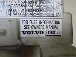 VOLVO C30 S40 V50 C70 II LIFT 2.0 D4 SKRZYNKA BEZPIECZNIKOW MODUL CEM 31254749 31268178