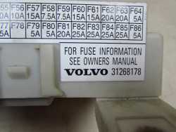 VOLVO C30 S40 V50 S60 C70 SKRZYNKA BEZPIECZNIKOW MODUL CEM 31268178 31254903
