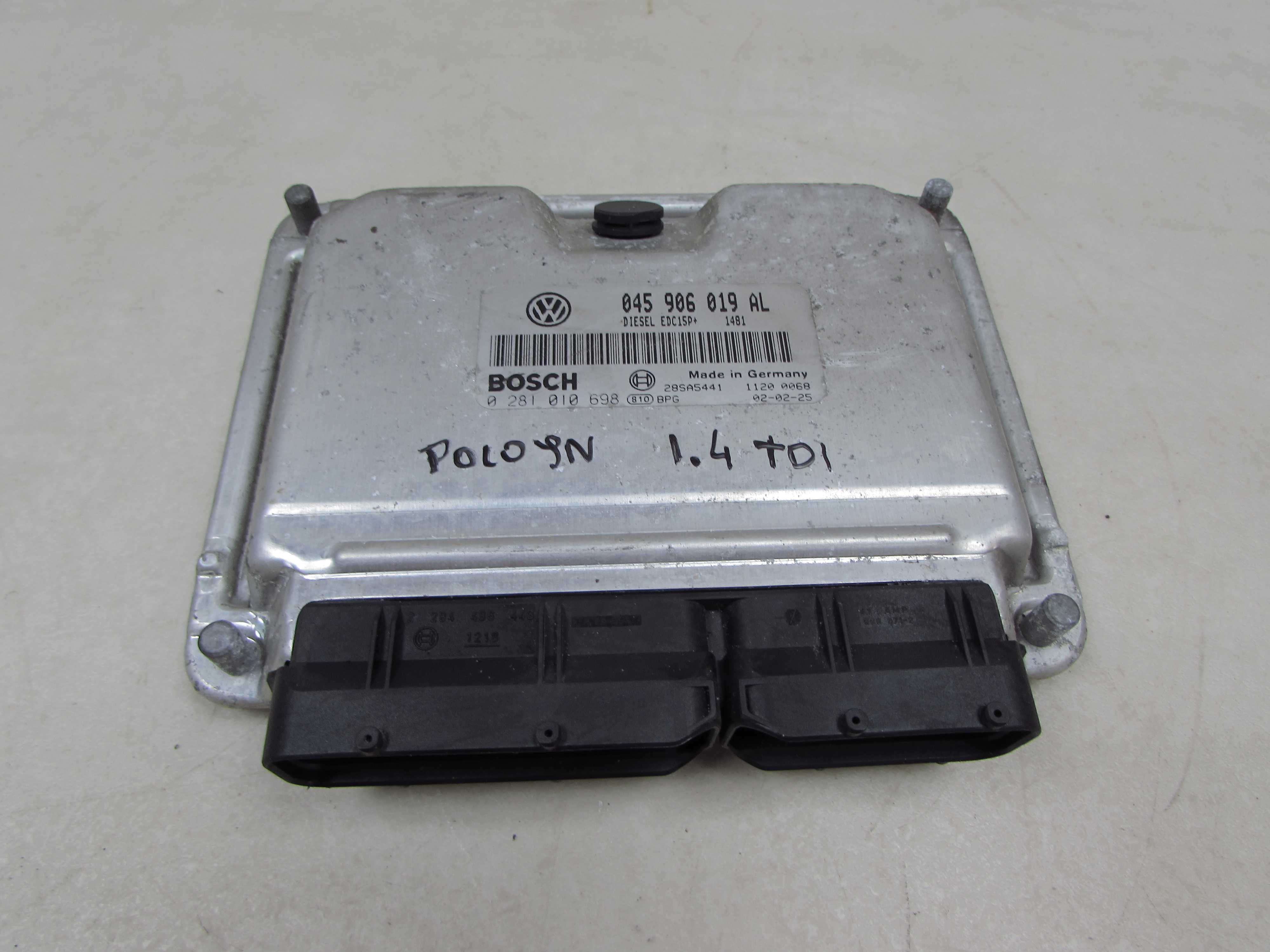 VW AUDI SEAT SKODA 1.4 TDI KOMPUTER STEROWNIK 045906019AL 0281010698
