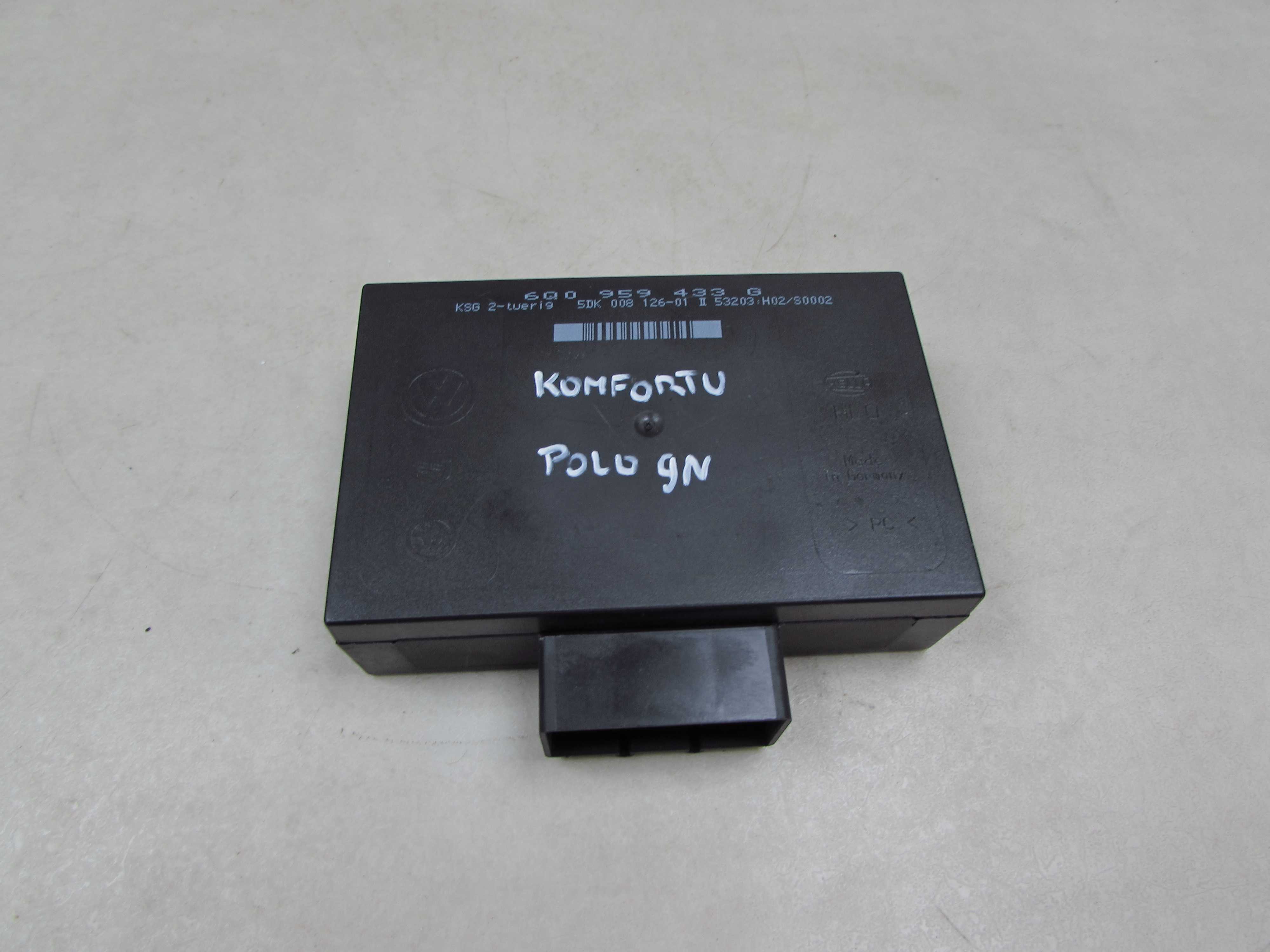 VW SEAT SKODA MODUL STEROWNIK KOMFORTU 6Q0959433G