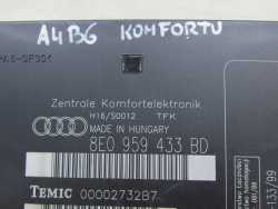 AUDI A4 B6 01-05 MODUL STEROWNIK KOMFORTU 8E0959433BD 8E0959433