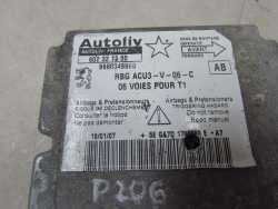 PEUGEOT 206 98-09 MODUL STEROWNIK SENSOR PODUSZEK AIRBAG 9660349980