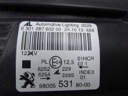 PEUGEOT 308 II T9 HB 13-17 LAMP AREFLEKTOR PRZOD PRAWA 9800553180 UK