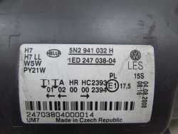 VW TIGUAN 5N 07-11 LAMPA REFLEKTOR PRZOD PRAWY 5N2941032H UK