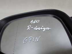 VOLVO S60 II V60 10-17 R-DESIGN LUSTERKO ZEWNETRZNE PRAWE 6 PIN EUROPA