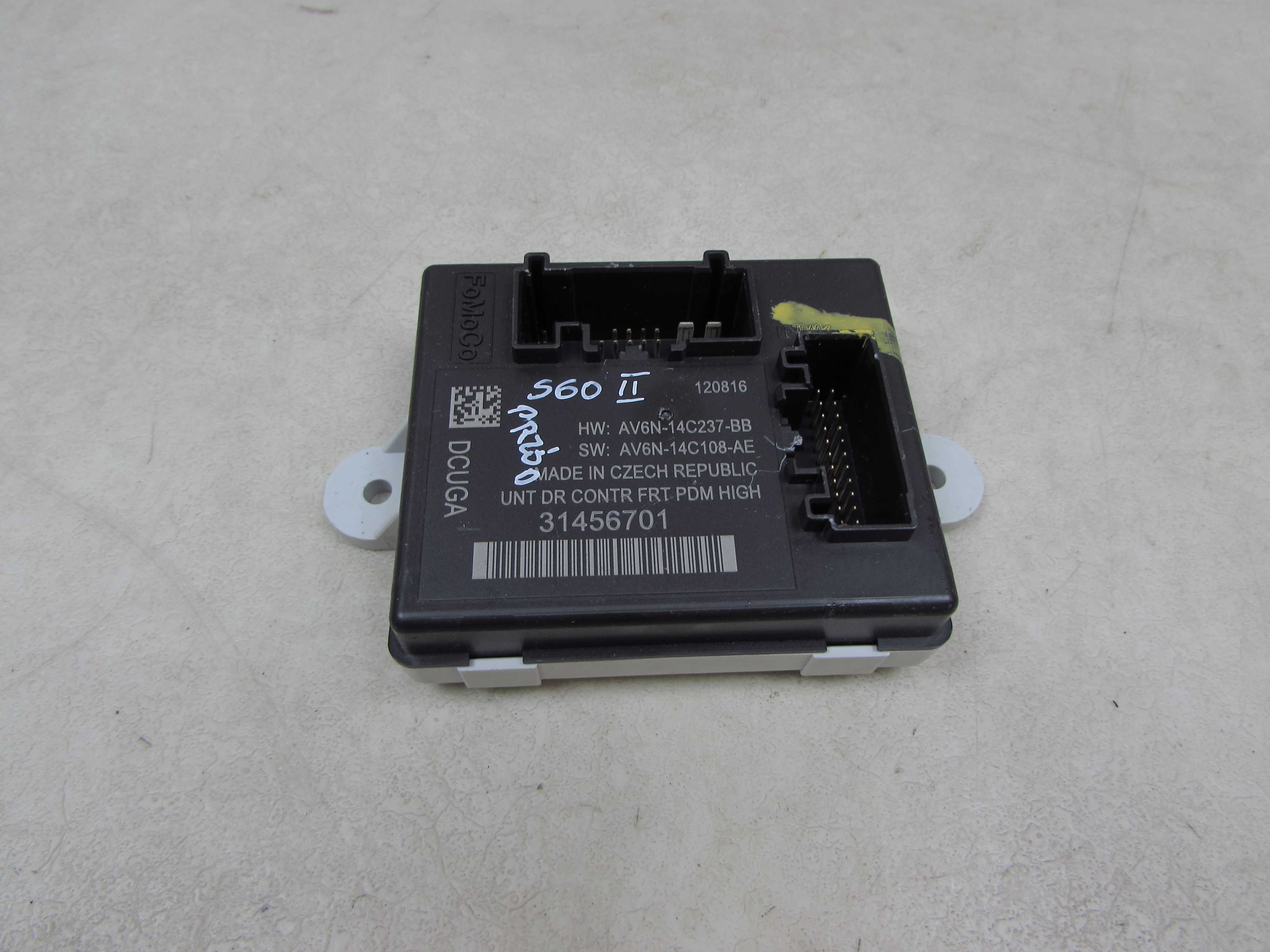 VOLVO S60 II V60 XC 10- MODUL STEROWNIK DRZWI PRZOD PRAWY 31456701